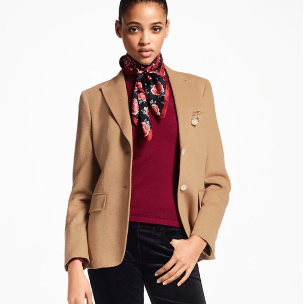 Tan 100% Baby Camel Hair Brooks Brothers Jacket